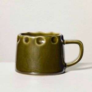 10-Ounce Carved Edge Ceramic Mug Green - Hearth & Hand with Magnolia